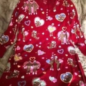NICK&NORA MONKEYS VALENTINE GOWN, *RARE*, SZ M, EUC, NO FLAWS, WHIMSICAL